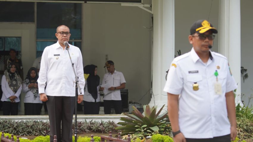 Pimpin Apel Gabungan Perdana, Faisal Hasrimy: Terapkan 4 Prinsip Menjadi ASN Berkualitas 