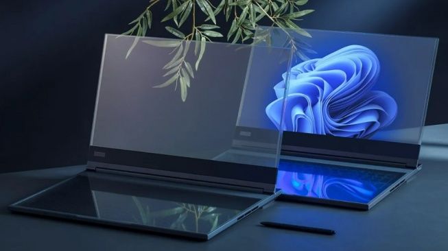 Pertama di Dunia! Lenovo Rilis Laptop Transparan