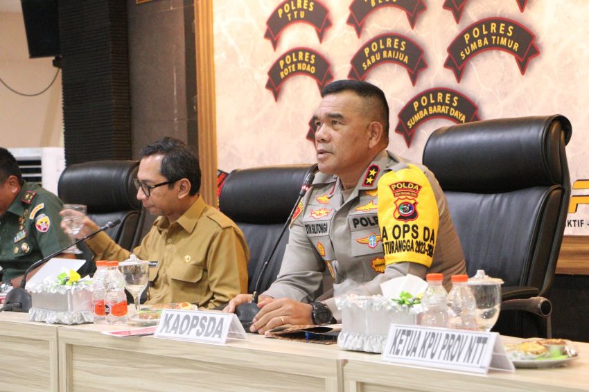 Cek Kesiapan Pemilu, Polda NTT-TNI dan Pemprov NTT Gelar Rakor