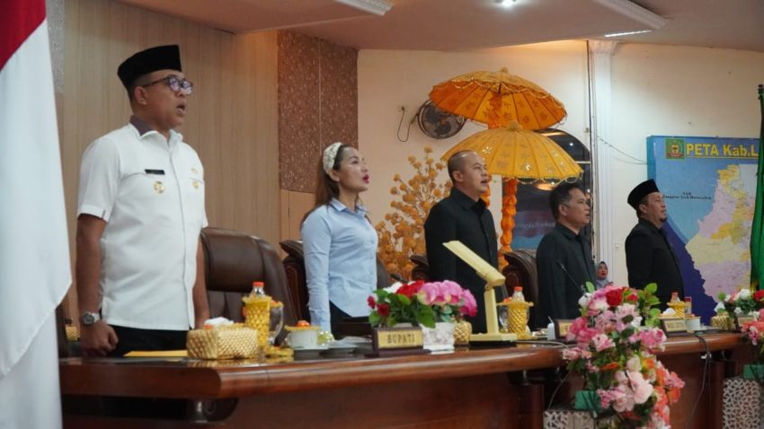 Pj Bupati Langkat Faisal Hasrimy Hadiri Rapat Paripurna Penetapan Pokok Pikiran DPRD Langkat TA 2024
