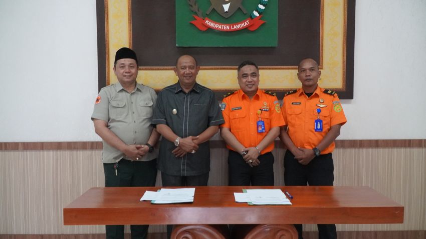 Plt Bupati Syah Afandin Hibahkan Tanah Pemkab Langkat untuk Bangun Balai Diklat Basarnas 