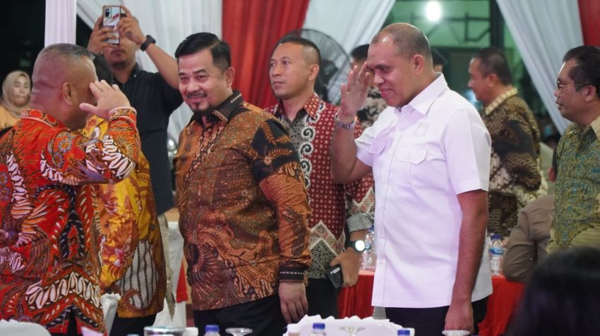 Hadiri Pisah Sambut Komandan Batalyon Infantri, Faisal Hasrimy Siap Dukung Program Kerja Danyonif 100 PS