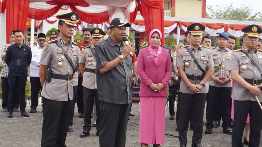 Pembukaan Pendidikan Bintara Polri Gel 1 TA 2024, Syah Afandin: Siap bantu Menambah Fasilitas SPN Hinai