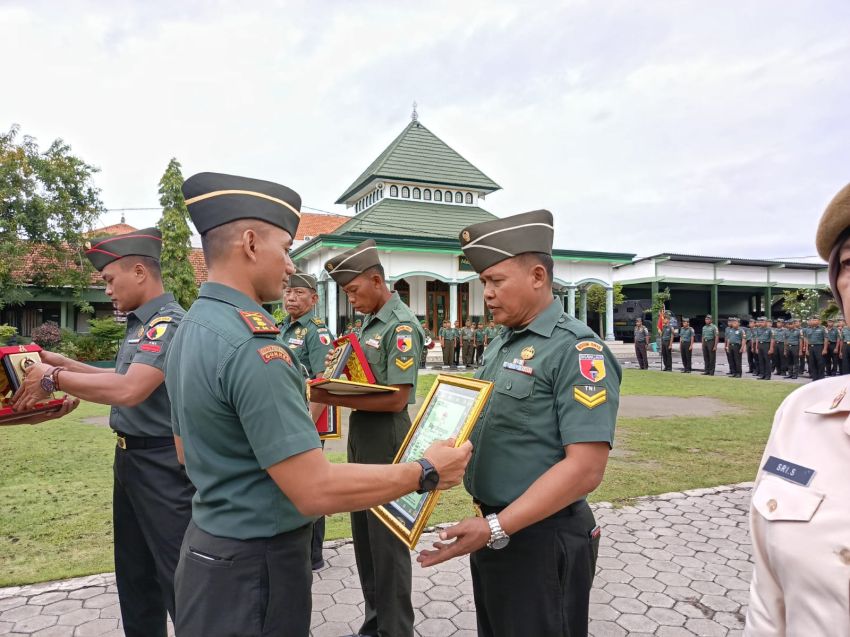 Empat Anggota Kodim Lamongan Purna Tugas