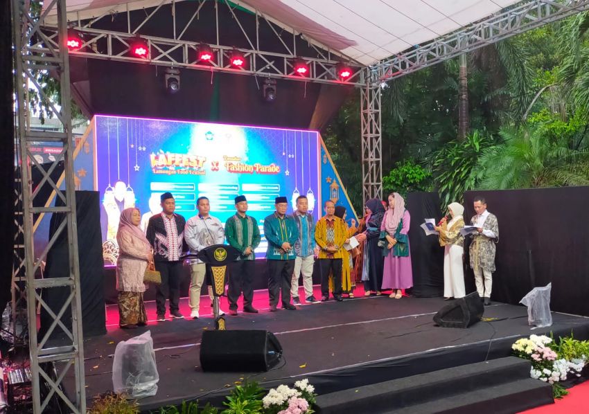 Dandim Lamongan Hadiri Food Festival Ramadhan Fashion Parade