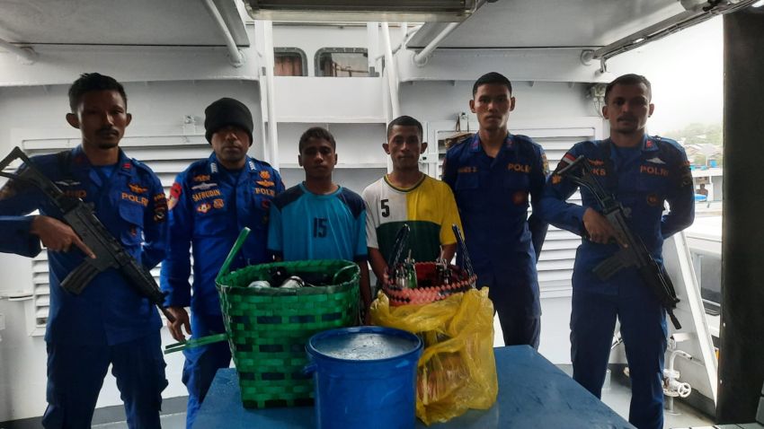 Polairud Polda NTT kembali Tangkap Nelayan yang Tangkap Ikan Menggunakan Bom