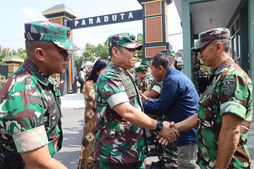 Sambangi Kodim Blitar, Pangdam Pererat Sinergitas Satuan Jajaran