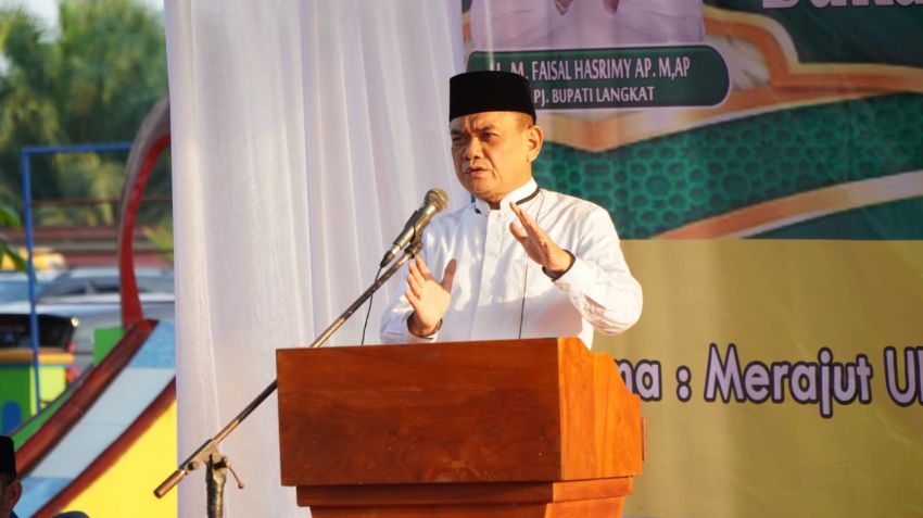 Asisten Pemerintahan dan Kesejahteraan Rakyat Mulyono mewakili Pj Bupati Langkat Hadiri Safari Ramadhan PT.LNK 