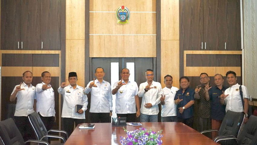 PWI Langkat beraudiensi, Pj Bupati Langkat Berharap Wartawan Menjadi Humas di Setiap Instansi Pemerintahan