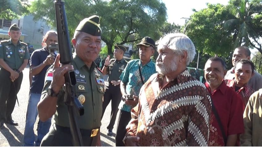 Ratusan Senjata Rakitan Pasca-Jajak Pendapat di Timor-Timur Dimusnahkan