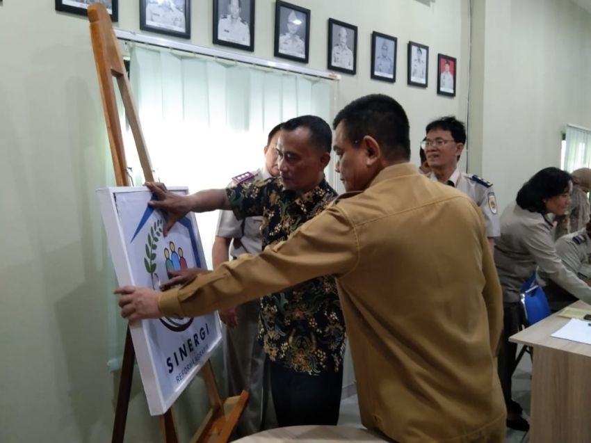 Pj. Bupati Langkat Zoom Meeting Bersama  Dirjen Penataan Agraria Kementrian ATR/BPN RI