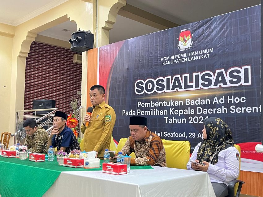 Asisten Pemerintahan Hadir dalam Pembentukan Badan Ad Hoc Pilkada 2024 Langkat 