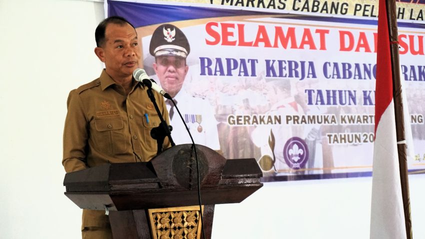 Hadiri Rakercab ke IV Pramuka, Sekda Langkat Sampaikan Pesan Pj Bupati Langkat Untuk Kwarcab Langkat
