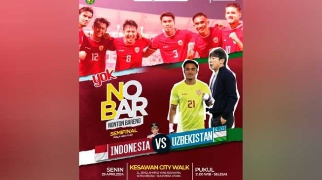 Bobby Nasution Ajak Warga Medan Nobar Indonesia vs Uzbekistan, Ini Lokasinya