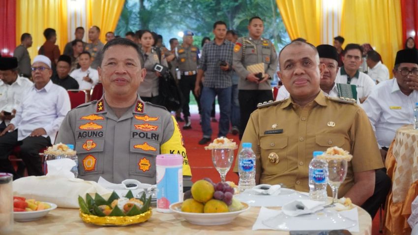 Berkunjung ke Kabupaten Langkat, Kapolda Sumut Disambut Hangat Pj. Bupati Langkat Faisal Hasrimy