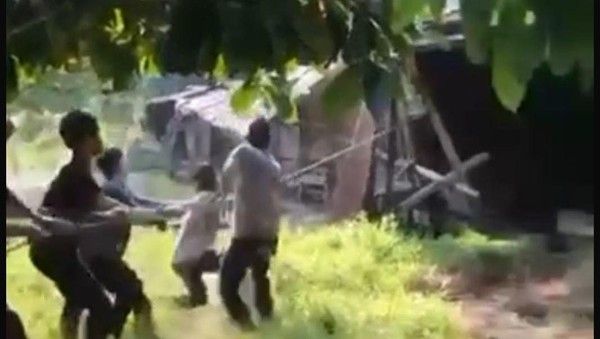 Bangunan Warga Dirobohkan Sejumlah Orang di Langkat, 1 Pelaku Ditangkap, Diduga Aksi Perambahan Hutan