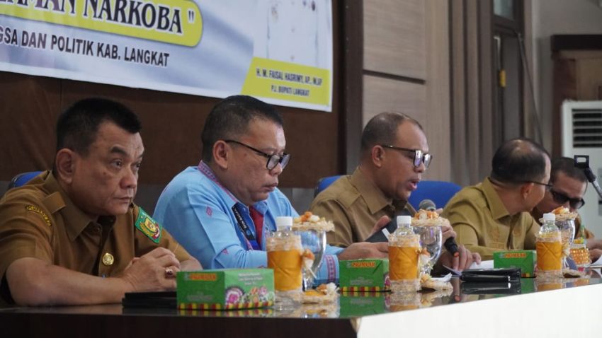 Gelar Rapat Koordinasi Tim Terpadu Pencegahan P4GN Tahun 2024, Bentuk Keseriusan Pj Bupati Langkat Berantas Narkoba 