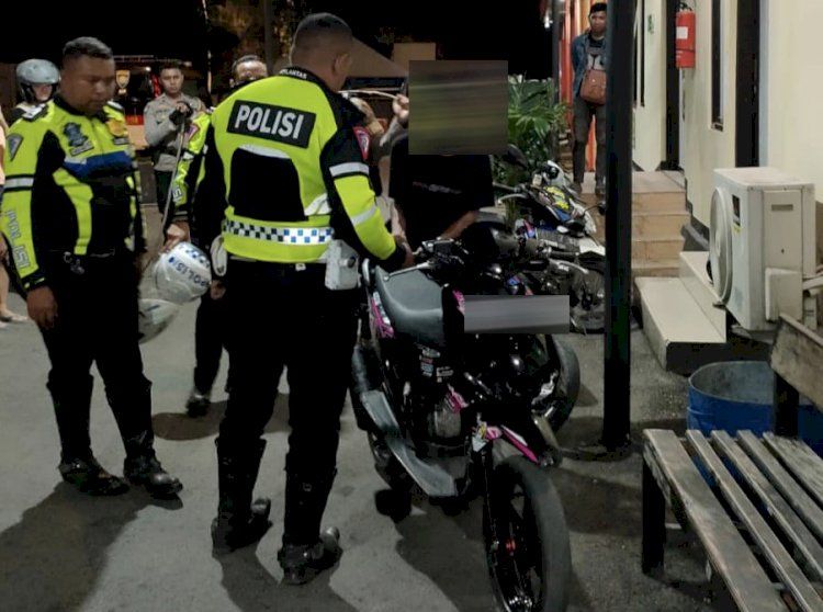 Sat Lantas Polresta Kupang Kota Sita Sepeda Motor Terlibat Balap Liar