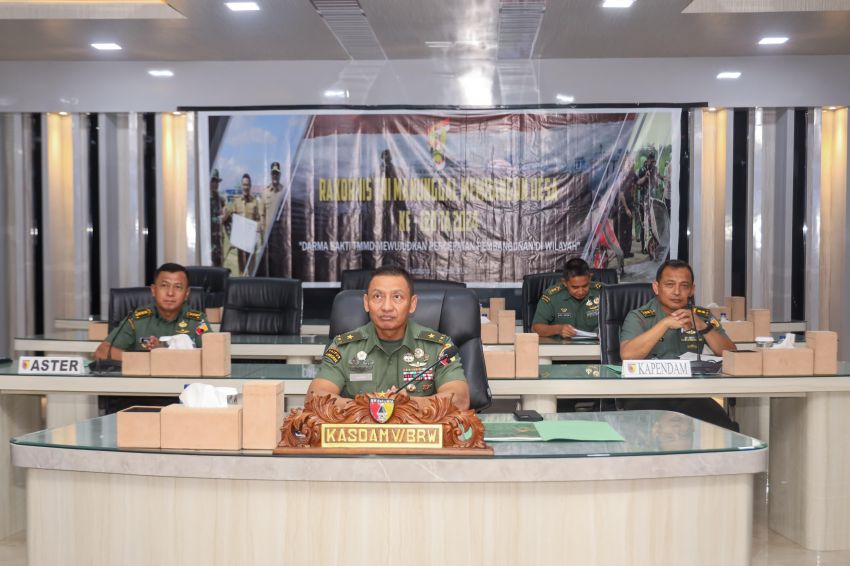 Rakor TMMD ke-120, Kasdam Brawijaya: Komitmen Sinergitas Kodam Brawijaya, Demi Majukan Pembangunan di Daerah Terisolir