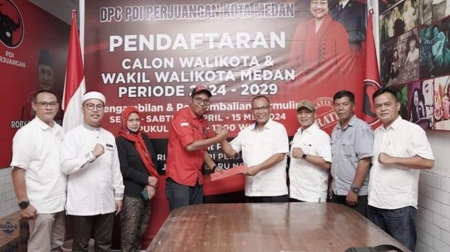 Pendaftaran Bacwalkot Pilkada 2024: PDIP Medan Tolak Bobby Terima Akhyar