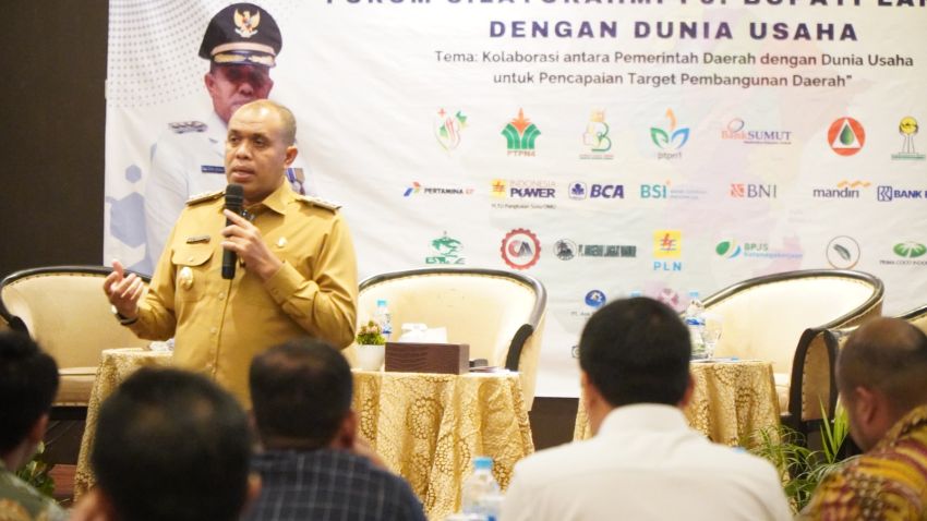 Pj Bupati Langkat Tekankan Kolaborasi Antara Pemerintah Daerah dengan Dunia Usaha Guna Mempercepat Pencapaian Target Pembangunan 
