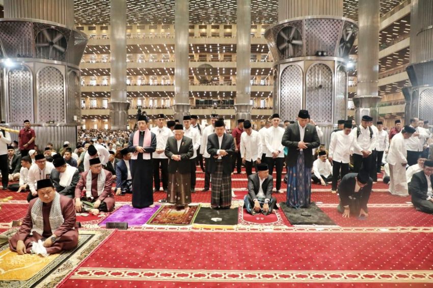 Salat Idul Adha di Istiqlal, AHY: Kita Tingkatkan Kepedulian dan Semangat Berbagi