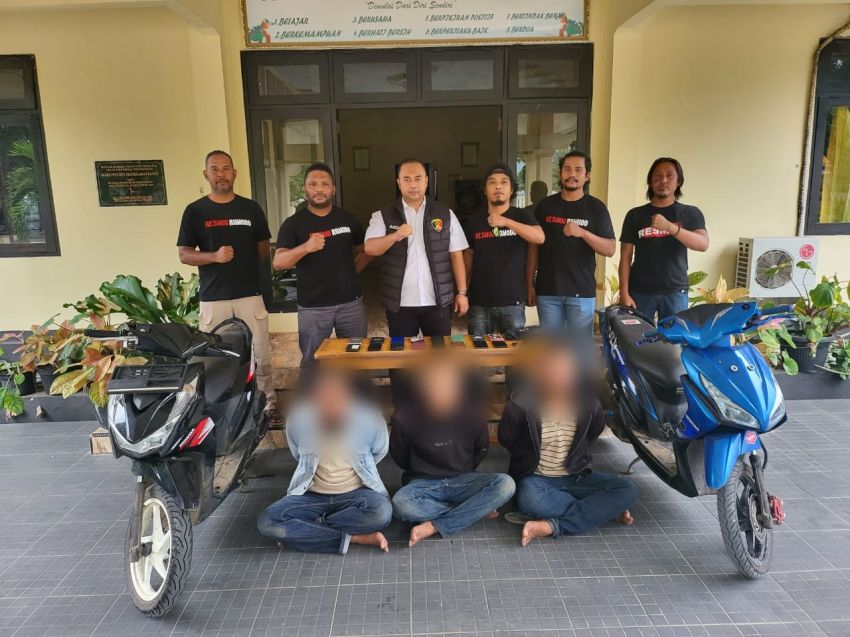 Tiga Pencuri Barang Elektronik di Manggarai Barat Dibekuk Polisi