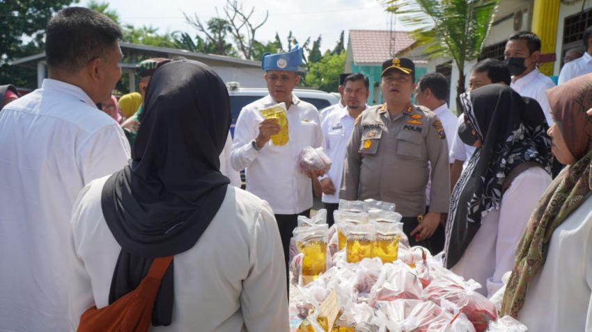 Pj Bupati Langkat bersama TPID Gelar Gerakan Pangan Murah di 3 Kecamatan