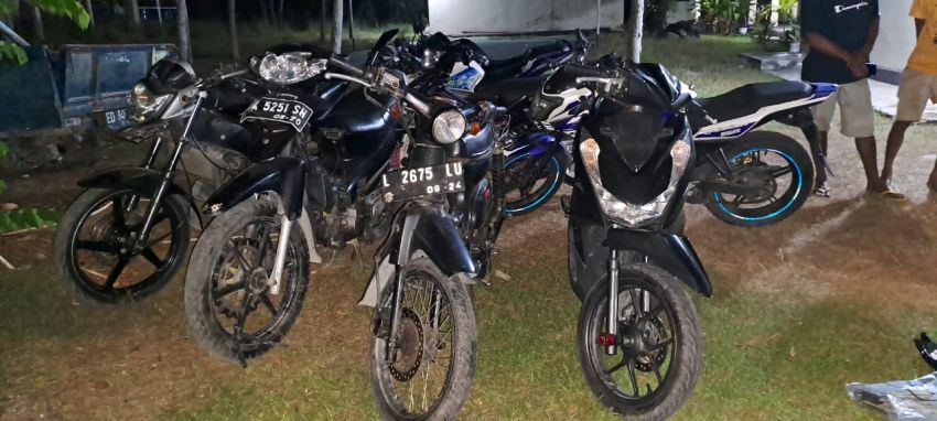 Tidak Ada Dokumen, Tujuh Sepeda Motor Masih Diamankan Polisi di Polsek Umalulu