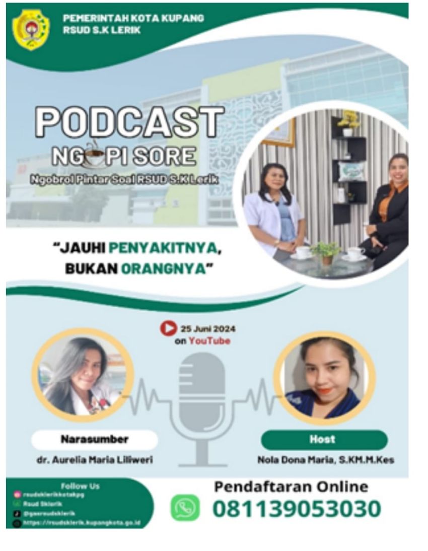 RSUD SK Lerik Kupang Aktifkan Podcast Ngopi Sore