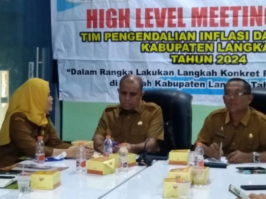 Pj. Bupati Langkat ikuti Rakor Pengendalian Inflasi Daerah pekan pertama di bulan Juli