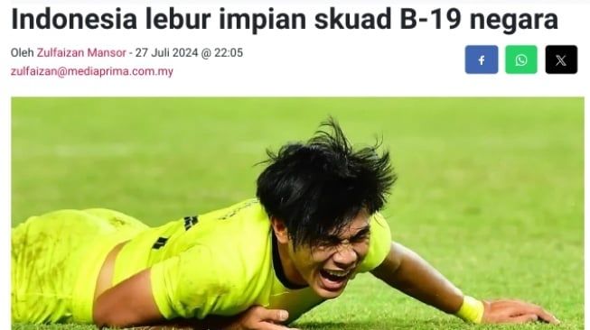 Media Malaysia 'Kena Mental' Timnas Indonesia Lolos Final Piala AFF U-19 2024