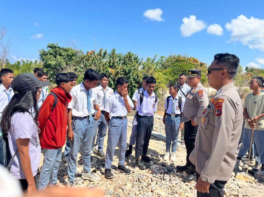 Polisi Datangi SMA Kristen Sabu Timur Pasca Viral Video Perkelahian Antar Siswa, Ini Yang Dilakukan