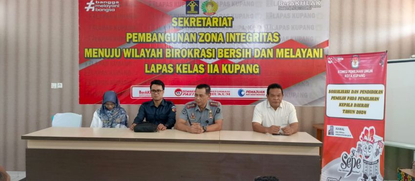 Ratusan Warga Binaan Lapas Kupang Siap Sukseskan Pilkada 2024