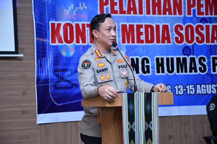 Humas Polres Jajaran Polda NTT Dilatih Cara Membuat Konten Media Sosial 2024