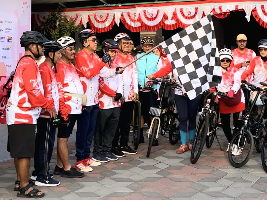 Gowes Merdeka APTISI-UCY Diikuti 150 Pimpinan PTS