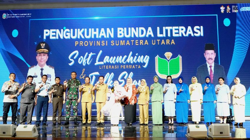 Pj. Ketua TP PKK Langkat Ny. Uke Retno Faisal Hasrimy Siap Tingkatkan Literasi Anak di Kabupaten Langkat