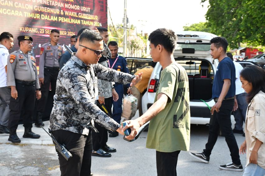 258 Personel Polda NTT Amankan Pengundian Nomor Urut Paslon Pilgub NTT 2024