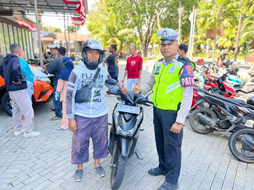 Polantas Manggarai Barat Jaring Ratusan Motor Tanpa Pelat Nomor