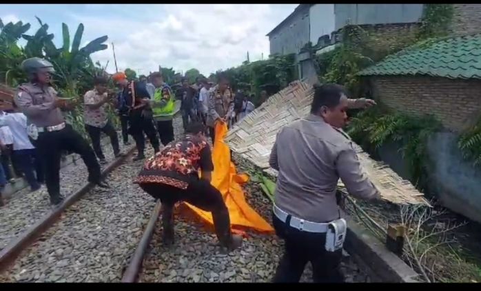 ASN di Tebingtinggi Tewas Disambar Kereta Api, Tubuhnya Terlempar hingga 10 Meter