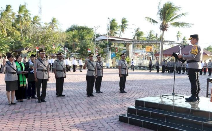 Lantik Wakapolres dan Kapolsek, Kapolres Kupang Ingatkan Tantangan Tugas Kepolisian