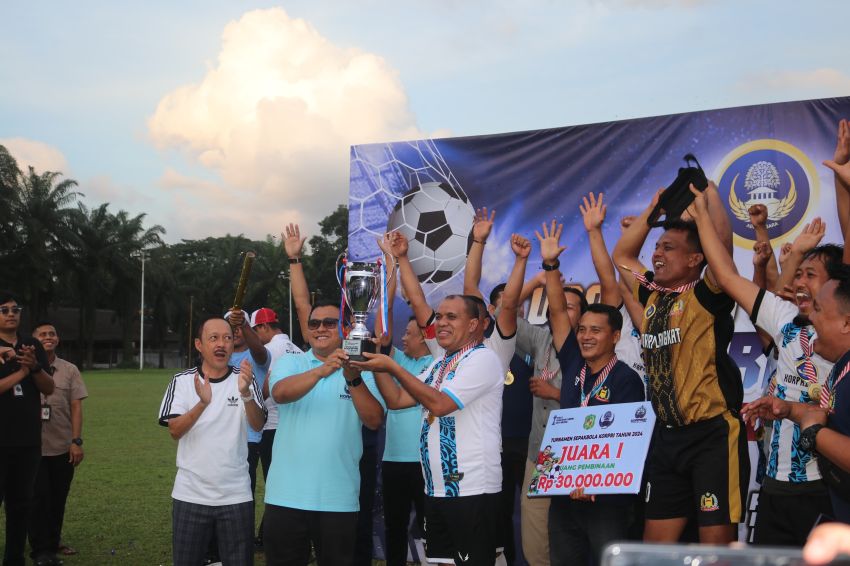 Korpri Langkat Juara 1 di turnamen Penasehat Korpri Medan, Pj. Bupati Langkat: Hasil Kerjasama Tim yang Solid