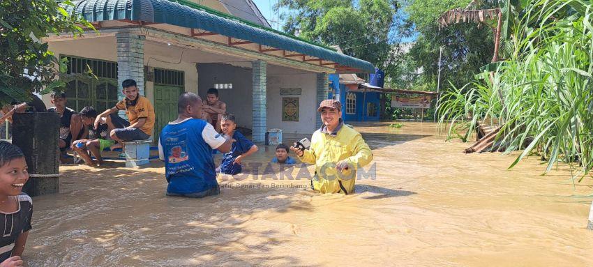 Sungai Padang Meluap, Ribuan Rumah Terendam Banjir di Tebingtinggi