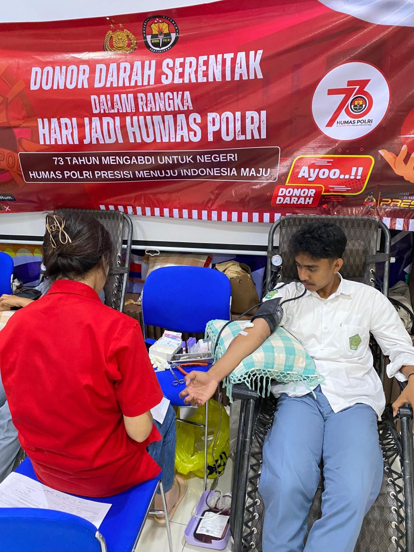 Polres Manggarai Barat-KPPP Ruteng Gelar Donor Darah di Labuan Bajo