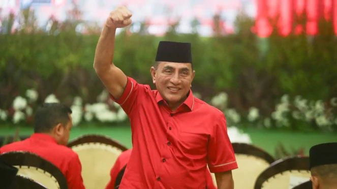 Rombongan Edy Rahmayadi Dilempari Usai Debat Pilgub Sumut 2024