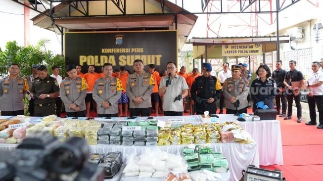 Musnahkan 201,68 Kg Sabu, Kapolda Sumut Ingatkan Personel Jangan Terlibat Narkoba