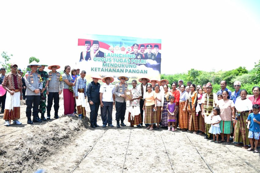 Dukung Ketahanan Pangan, Polri-TNI dan Pemda NTT Tanam Jagung di Kupang Barat