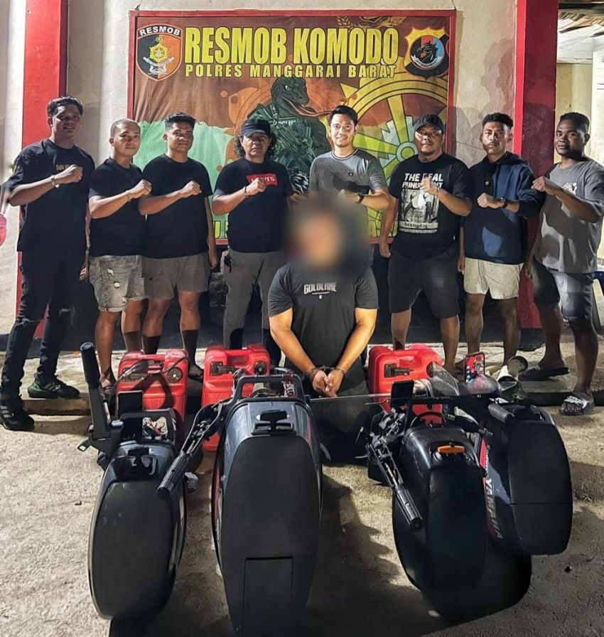 Dua Pemuda Asal Manggarai Barat-NTT Dibekuk Tim Resmob Komodo karena Mencuri Mesin Tempel Speed Boat