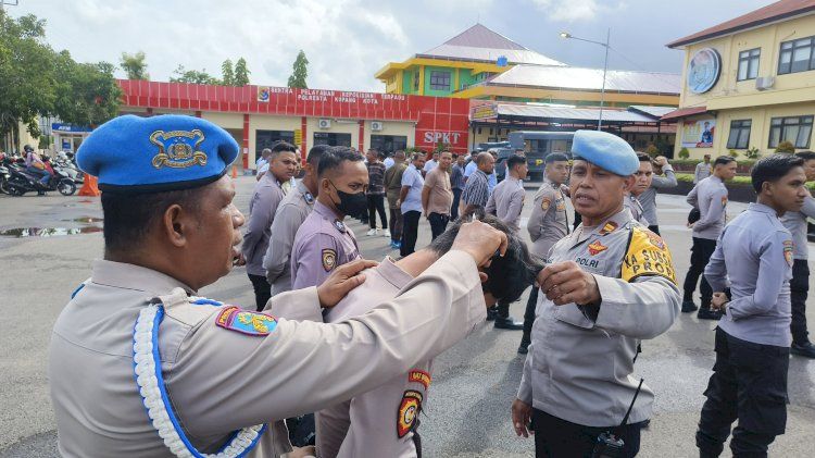 Tidak Tertib dan Disiplin, Sejumlah Anggota Polresta Kupang Kota Diberi Pembinaan
