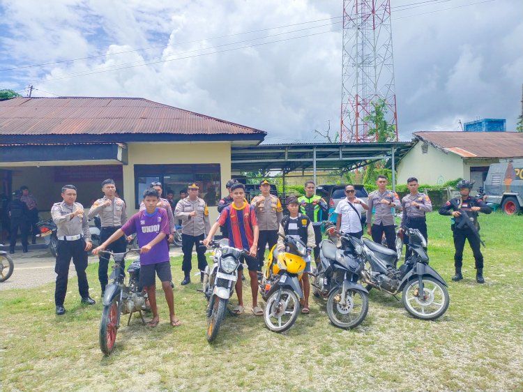 Pakai Knalpot Racing, sejumlah Pengendara Sepeda Motor di Sumba Tengah Ditertibkan Polisi